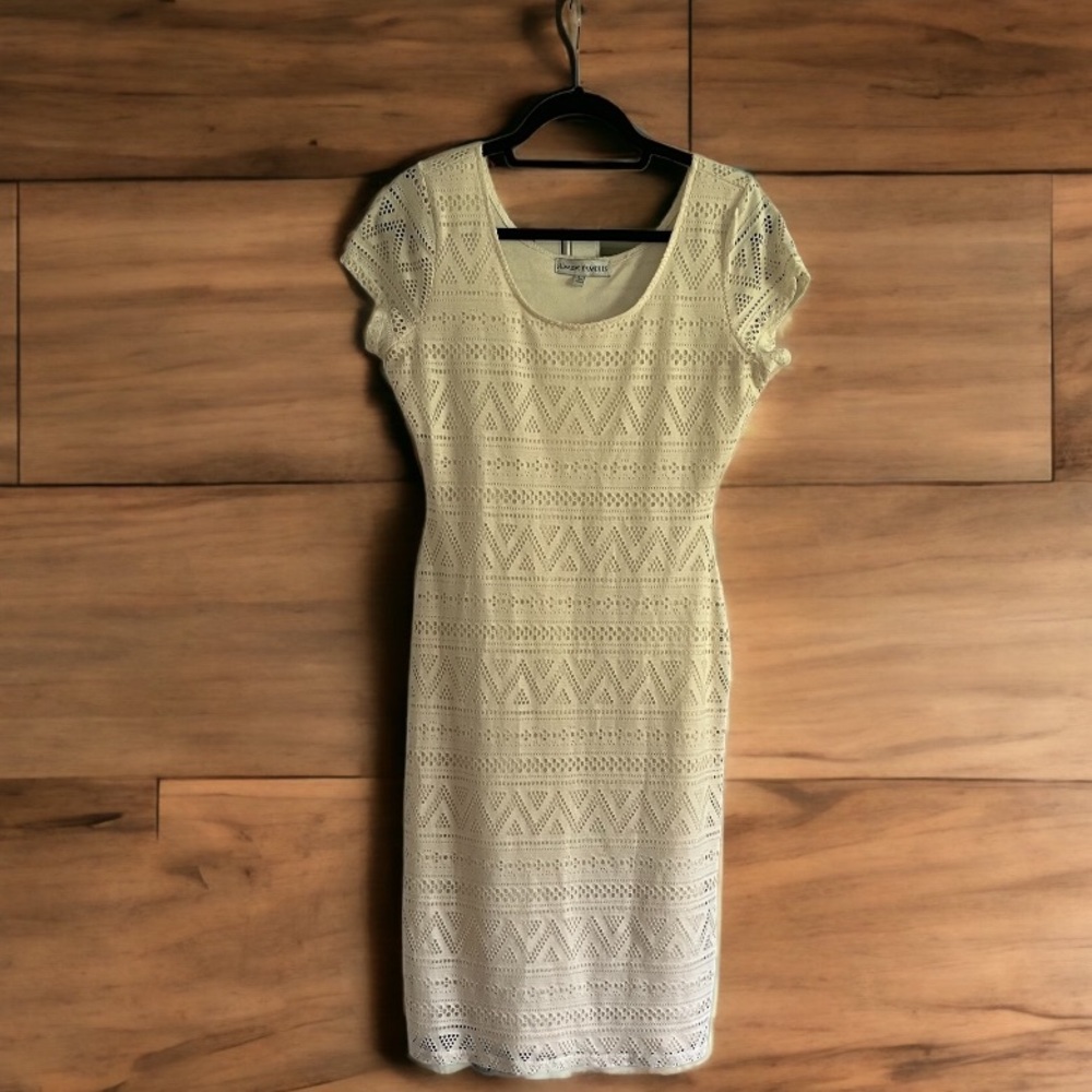 Cream eyelet dress by Almost Famous